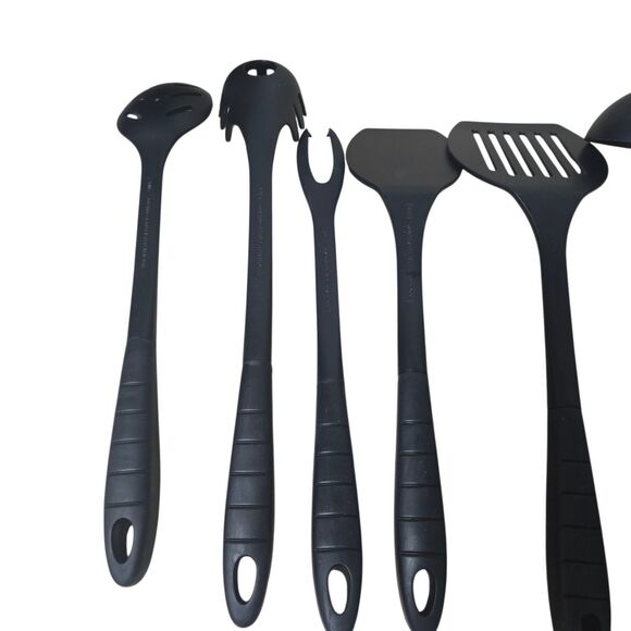 Calphalon Cooking Utensils Black Nylon Set of 7 Heat Resistant To 400 Degrees - Picture 6 of 11